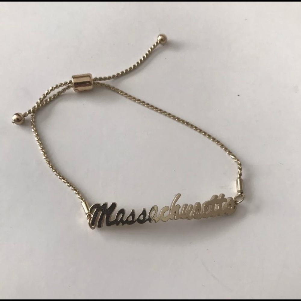 Charming Charlie Massachusetts Slip&Pull Bracelet